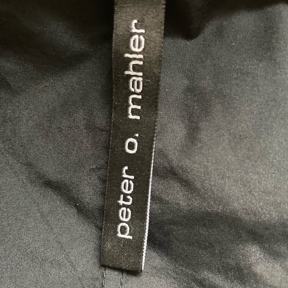 Peter O. Mahler Hooded Ultra Lightweight Rain Jacket  Black Made in Germany - Picture 5 of 11